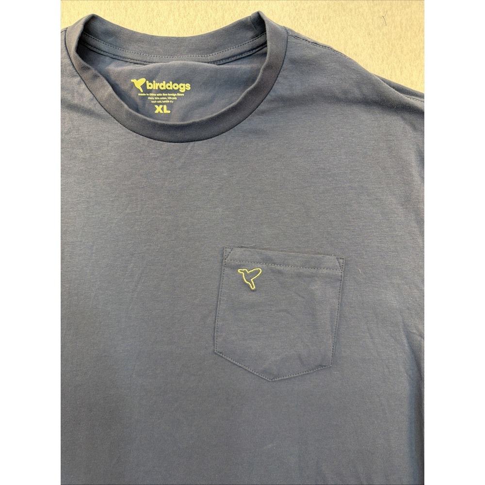 Bird Dog Performance T-Shirt XL Soft Feel Lightweight Cotton Pocket Logo Classic